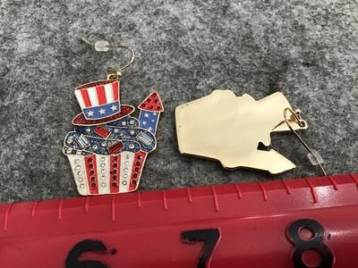 Uncle Sam Earrings Large Statement