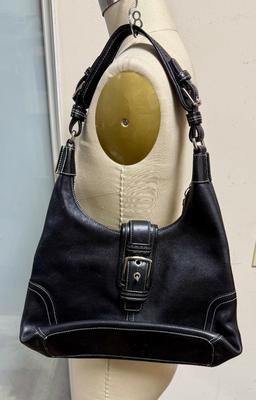Coach Black Leather Handbag