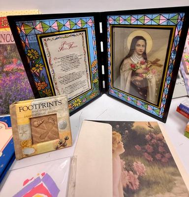 Book & Misc Spiritual Knick Knack Lot
