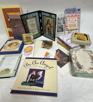 Book & Misc Spiritual Knick Knack Lot