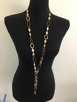 Brushed Gold Tone Chicos Necklace
