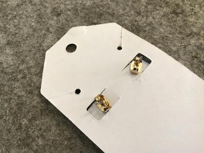 Dainty Pink Heart Earrings. New