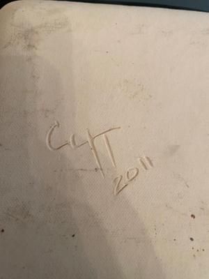 Four signed pottery pieces