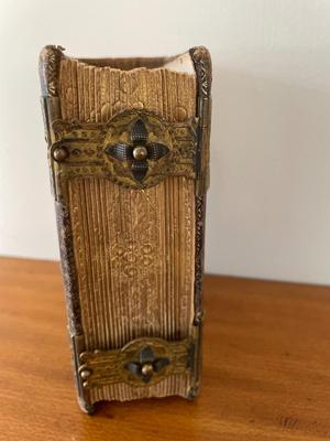 Small leather bound, raised embossed photo album
