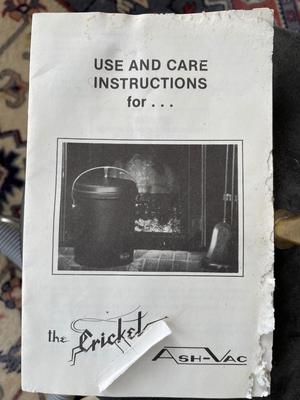 Electric Cricket Ash-Vac and vintage royal vacuum