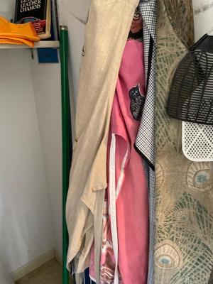 Closet of cleaning supplies