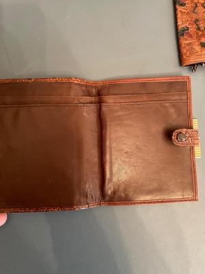 Leather Hand tooled ensemble – purse, wallet, and key holder