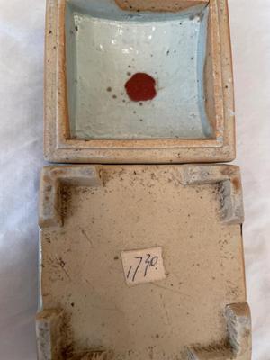 Antique Chinese Blue Porcelain Trinket Box