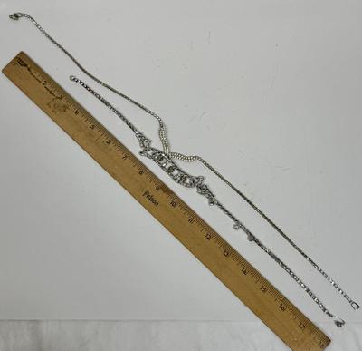 Vintage Pair of Rhinestone Necklaces