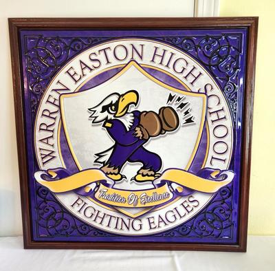 Lot #2 Contemporary Metal Sign - Warren Easton High School