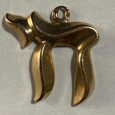 14K Hebrew “Chai” Pendant (K-HS)