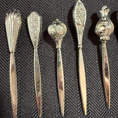 11 Sterling Silver Cocktail Picks (K-HS)