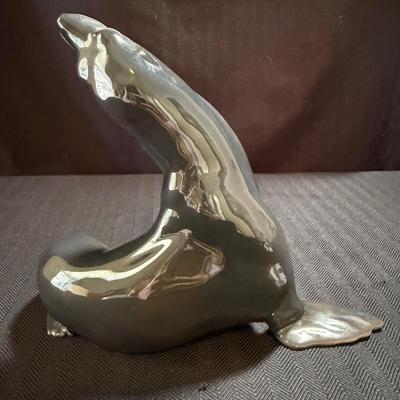 Two Bing & Grondahl Figurines: “Seal” and “Girl with Doll” (O-HS)