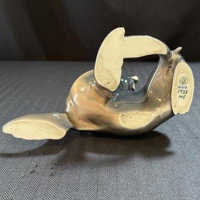Two Bing & Grondahl Figurines: “Seal” and “Girl with Doll” (O-HS)