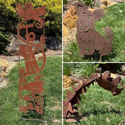 Rusty Metal Garden Art (G-HS)