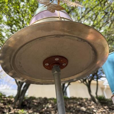 P. Atwood Birdhouses with Two Rebar Flamingos (G-HS)