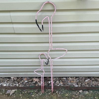 P. Atwood Birdhouses with Two Rebar Flamingos (G-HS)