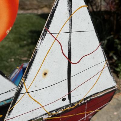 Frederick Prescott Kinetic Sailboat Sculpture (G-HS)