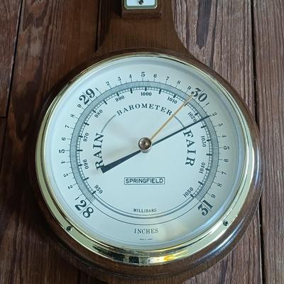 LOT 684: Set of (3) Banjo Style Barometers