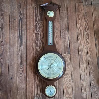 LOT 684: Set of (3) Banjo Style Barometers