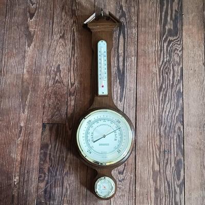 LOT 684: Set of (3) Banjo Style Barometers