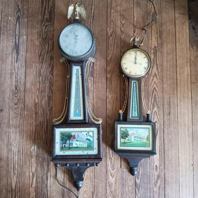 LOT 686: Set of (2) Telechron Electric Wall Clocks