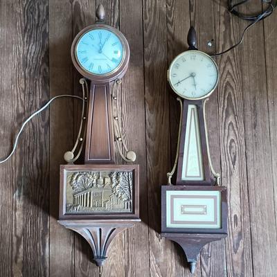 LOT 688: General Electric and Seth Thomas Electric Wall Clocks