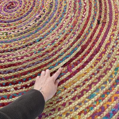Round Rainbow Rag Rug by Orient Originals, 6’ (GB-HS)