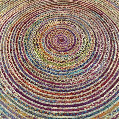 Round Rainbow Rag Rug by Orient Originals, 6’ (GB-HS)