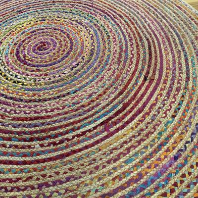 Round Rainbow Rag Rug by Orient Originals, 6’ (GB-HS)