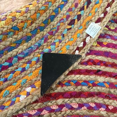 Round Rainbow Rag Rug by Orient Originals, 6’ (GB-HS)