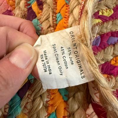 Round Rainbow Rag Rug by Orient Originals, 6’ (GB-HS)