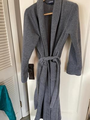 Two robes, Made in Hong Kong and Lands End