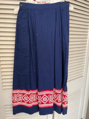 Five handmade dresses, two skirts