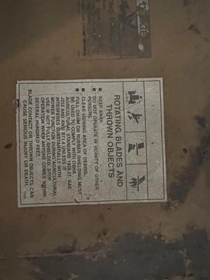 Pull behind mower 6 1/2 x 7 1/2 feet