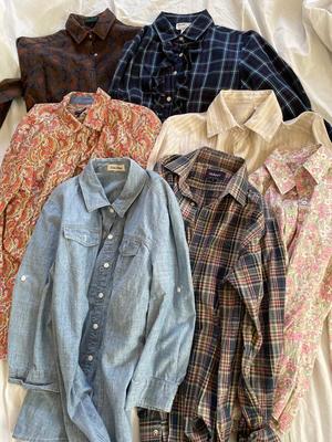 Seven blouses various designers