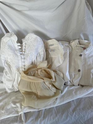 Tennis dress and skirt, blouses and night giwn