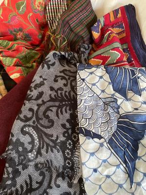 Assorted scarves