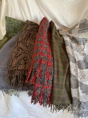 Assortment of shawls and wraps
