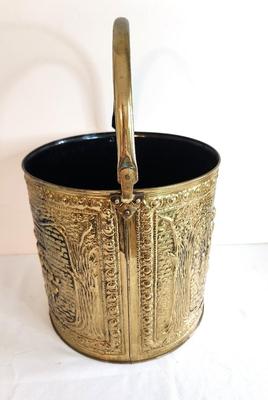 Lot #16 Vintage Brass Kindling/Fireplace Bucket