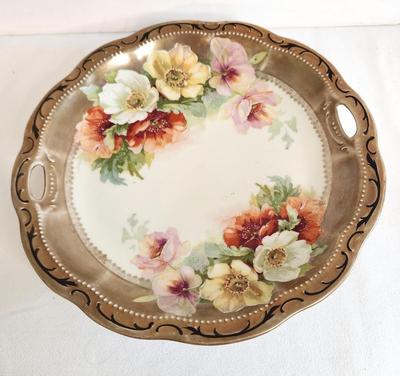 Lot #20 Antique Royal Crown Derby Porcelain Dessert Platter