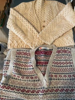 Vest and sweater
