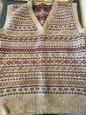 Vest and sweater