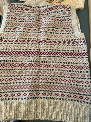 Vest and sweater