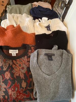 Assorted women’s sweaters