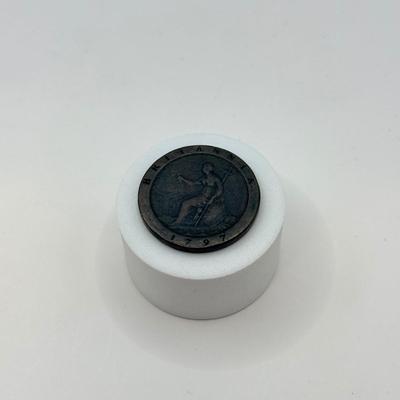 LOT 540J: 1797 Antique Great Britain George III "Cartwheel" Penny Copper Coin