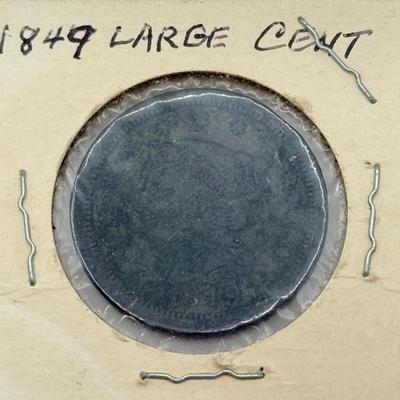 LOT 543J: Antique US Coins: 1810 Liberty Head One Cent Piece, Early 1800s Large Cents & 1909 VDB Penny