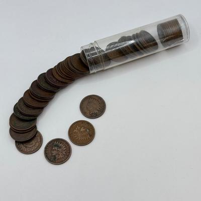 LOT 544J: Antique 1900-1909 “Indian Head” Pennies US One Cent Currency