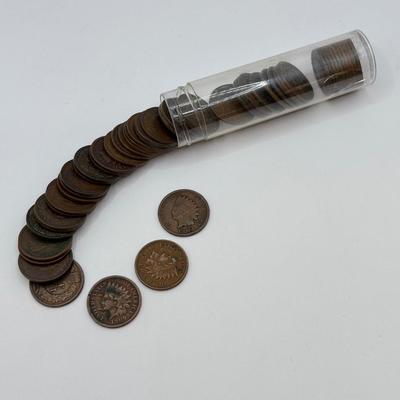 LOT 544J: Antique 1900-1909 “Indian Head” Pennies US One Cent Currency