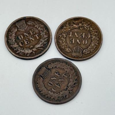 LOT 544J: Antique 1900-1909 “Indian Head” Pennies US One Cent Currency